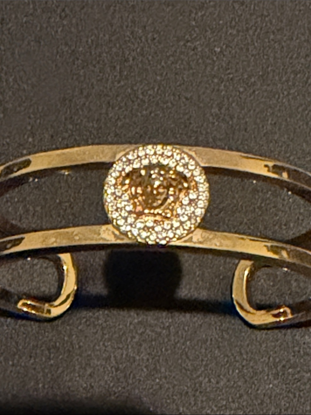 Gold-Tone Medusa Versace Cuff Bracelet